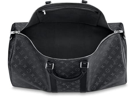 louis vuitton monogram eclipse keepall bandouliere 55|keepall 55 with shoulder strap.